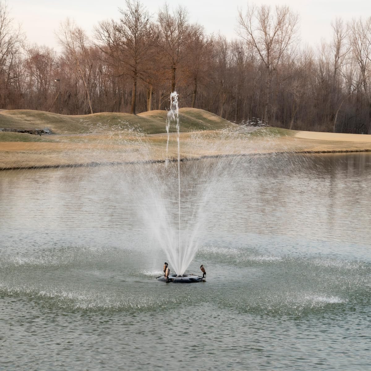 HALF OFF PONDS Floating Fountain – 1 HP Pond Aerator, 200' Cord – 15,000 GPH Water Pump – 13 Spray Patterns – Energy-Efficient for Large Ponds, Lakes & Water Gardens