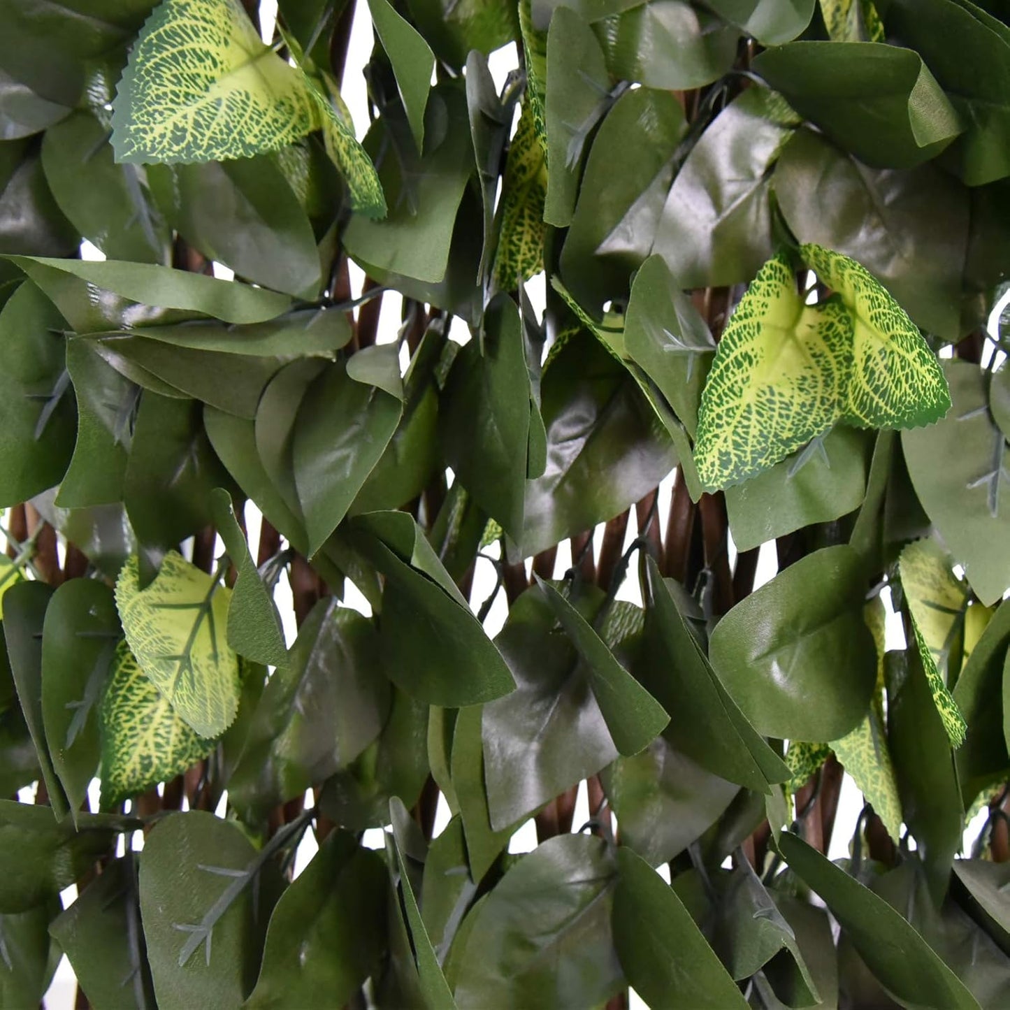 Expandable Fence Privacy Screen for Balcony Patio Outdoor,Decorative Faux Ivy Fencing Panel,Artificial Hedges (Single Sided Leaves)…