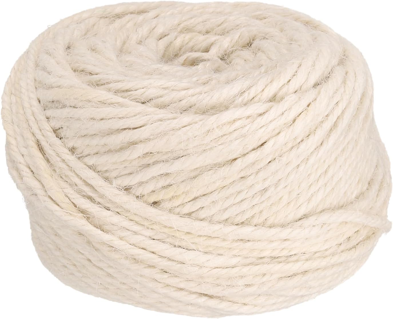 uxcell 164 Feet Natural Jute Twine String,3mm Thin Garden Twine Rope Colored Plant String Cord for DIY Art Crafts Gift Wrapping Decoration Packing Gardening Plant Hanger,White