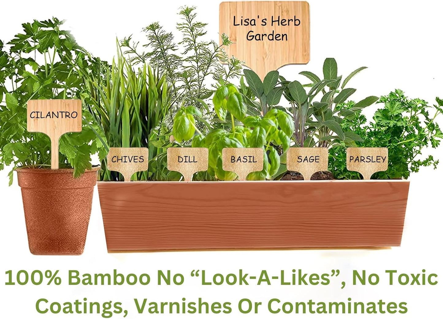 10 Pack 12 Inch Extra Tall Plant Labels Large Garden Markers Plant Name Tags for Flowers, Herbs, Vegatables, Seeds, Bulbs Easy to Read Larger Writing Area with Full Size Marker