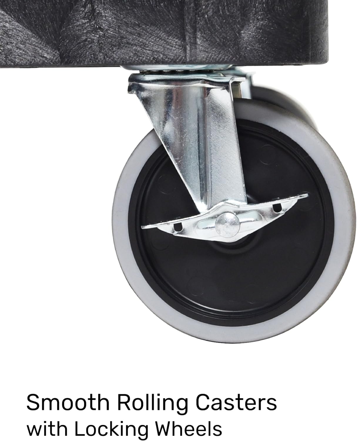 Tubstr Extra Large Two-Shelf Utility Cart with Wheels | 500 lb. Capacity Rolling Utility & Tool Cart for Warehouses, Industrial Settings, Auto Garages, & More (Black, 45.5 x 24.5)