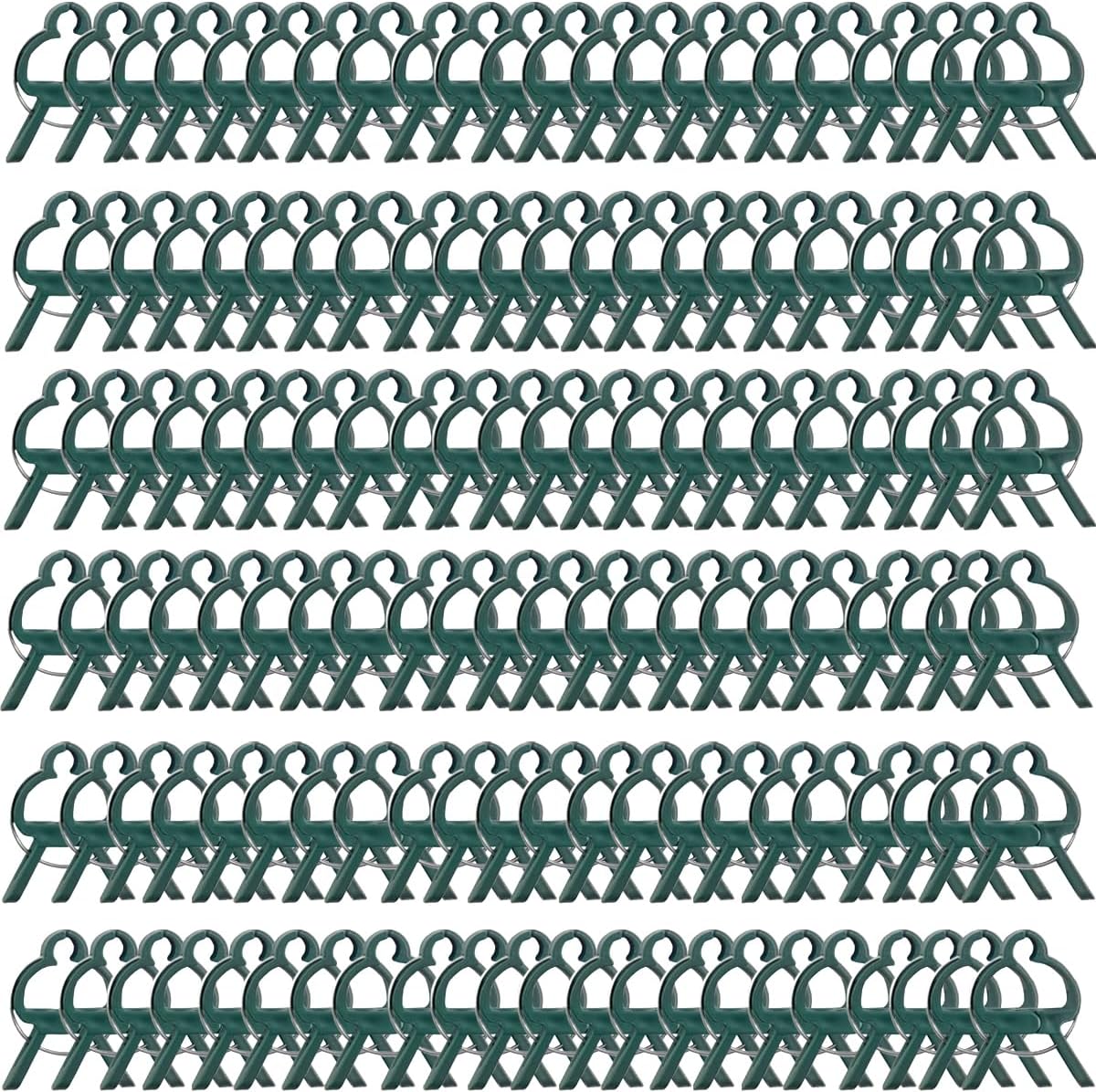 GXXMEI 100PCS Plant Clips Garden Clips for Tomato Cage, Tomatoes Clips Plant Support Clips for Bamboo Stakes, Climbing Plants, Vines, Gentle Plant & Flower Trellis Clips for Plant Stalks, Stems