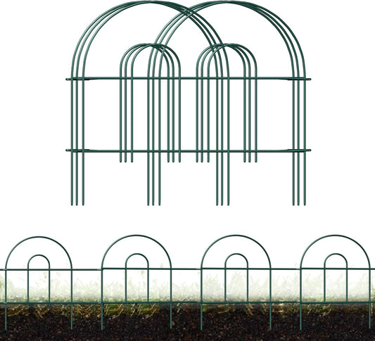 Decorative Garden Folding Border Fence, Metal Wire Edging Flower Fence Panel 18in X20ft Outdoor Patio Landscape