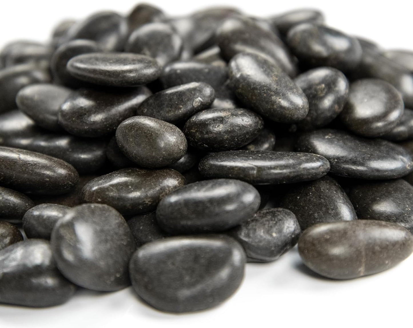 MSI Decorative Polished Black Pebbles, 0.4 inch, 40 lb. Bag (55 Bags/Pallet)