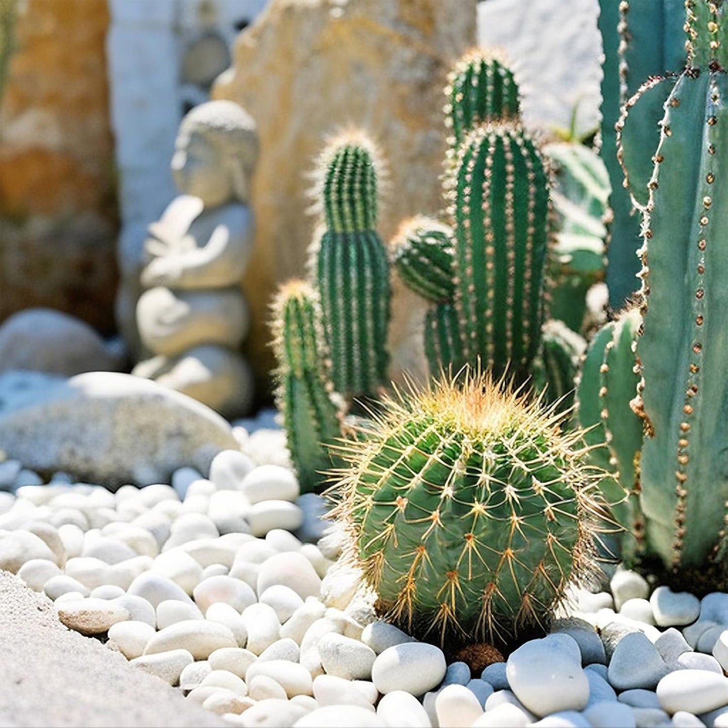 River Rocks, 20lbs Aquarium Rocks, 2-3 Inch White Pebbles for Indoor Plants, Natural Stones for Landscaping Garden Paving Plant Rocks Crafting Walkways