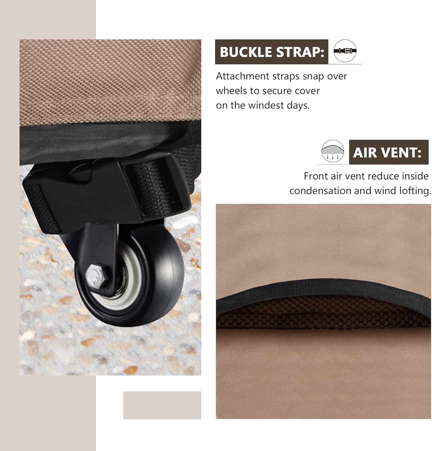 ULTCOVER Waterproof Grill Cover 55 inch, Heavy Duty BBQ Cover for 3-5 Burners Outdoor Gas Barbecue Grill