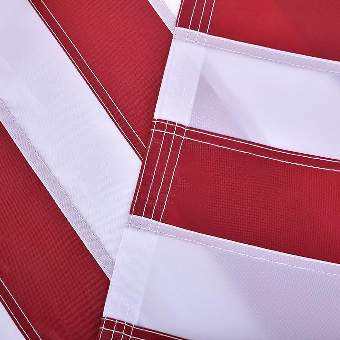 American Flag 2.5x4 FT, US Flag USA High Wind with Embroidered Stars, Sewn Stripes, Brass Grommets, Durable USA Flag Outdoor Outside