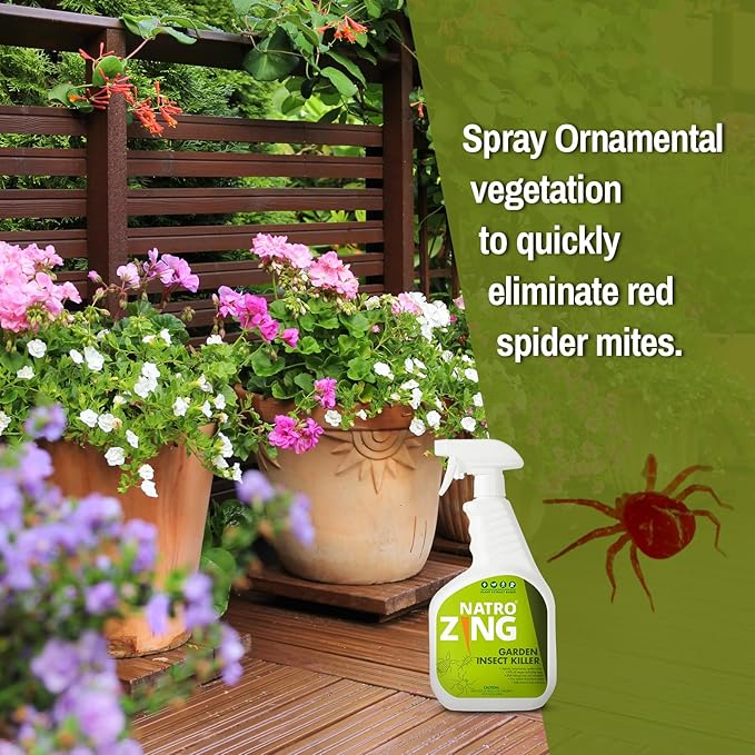 Garden Insect Killer 32 OZ, Pest Control for Plants Indoors & Outdoors,Kills Aphids, Mealybugs,Spider Mites and Gnats All Stages and Eggs,Plant Extract Based,Non-Toxic Child & Pets Safe