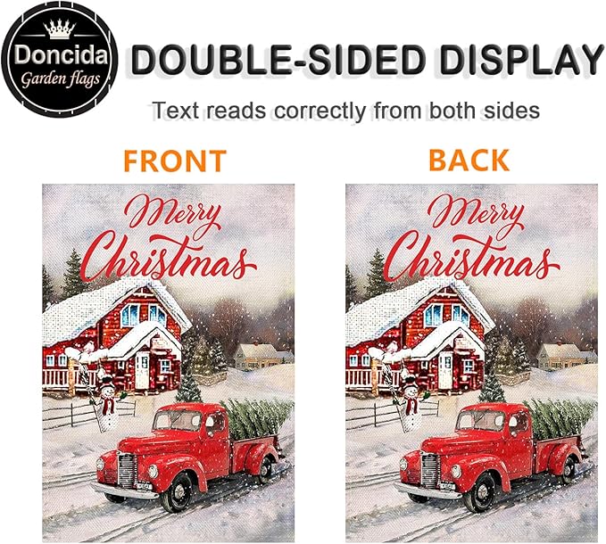 Doncida 20 Pack Seasonal Garden Flags Set Double Sided 12x18 Inch Small Yard Flags, Holiday Seasonal Garden Flag for Outside Decoration for All Year Round