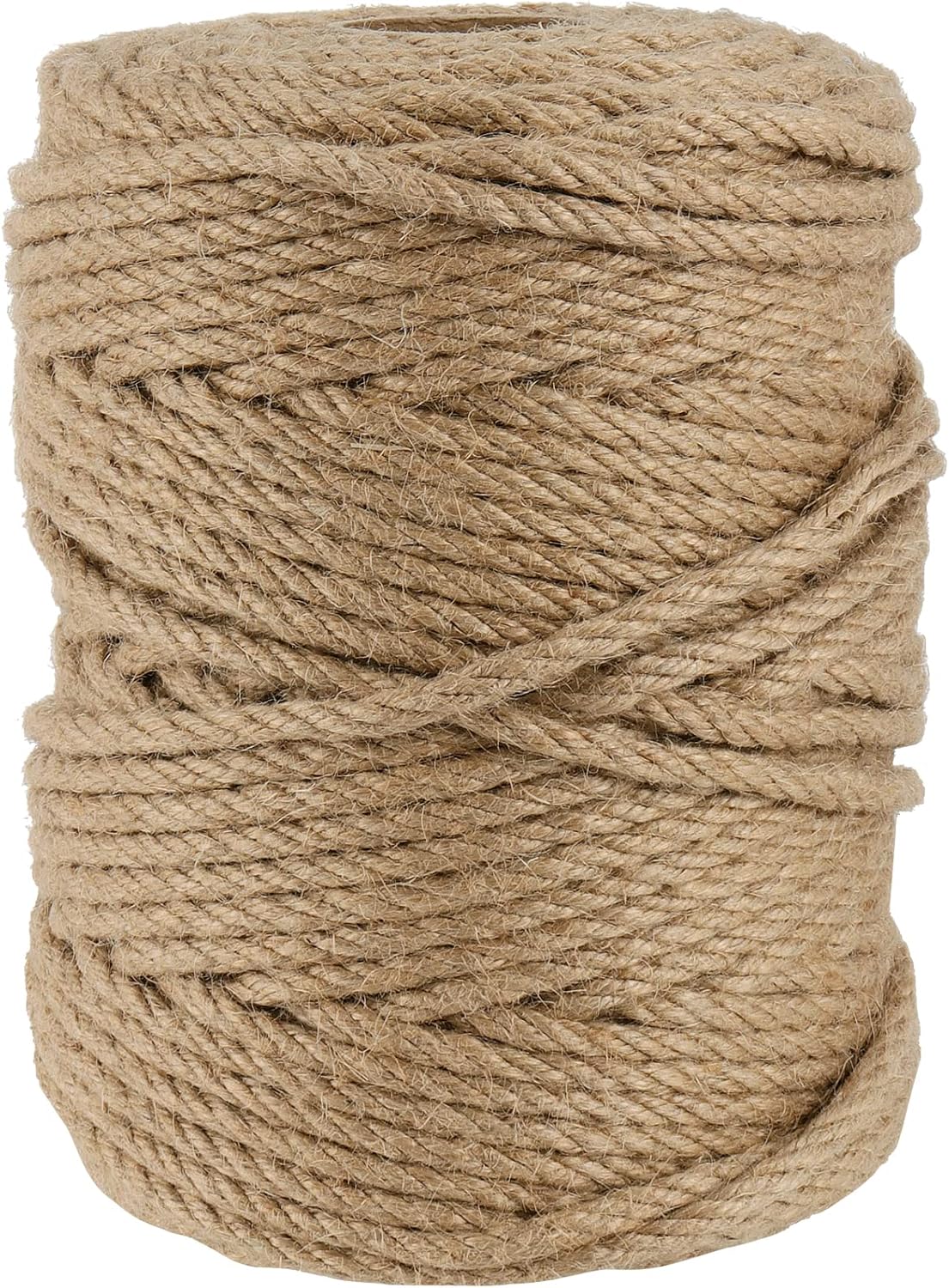 JOIKIT 5mm 492 Feet Jute Twine, Natural Braided Jute Rope, Twisted Hemp Rope for Crafts, Gardening, Bundling, Home Decoration