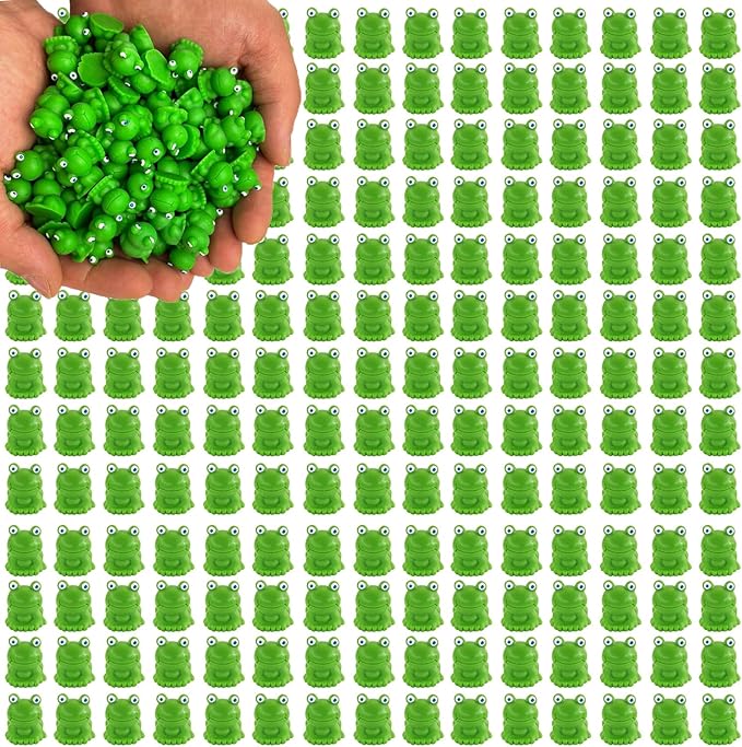 220 Pcs Mini Frog Figurines Miniature Resin Frogs,Mini Frogs Bulk Fairy Garden Moss Landscape Ornaments for Outdoor Decoration,Home Décor