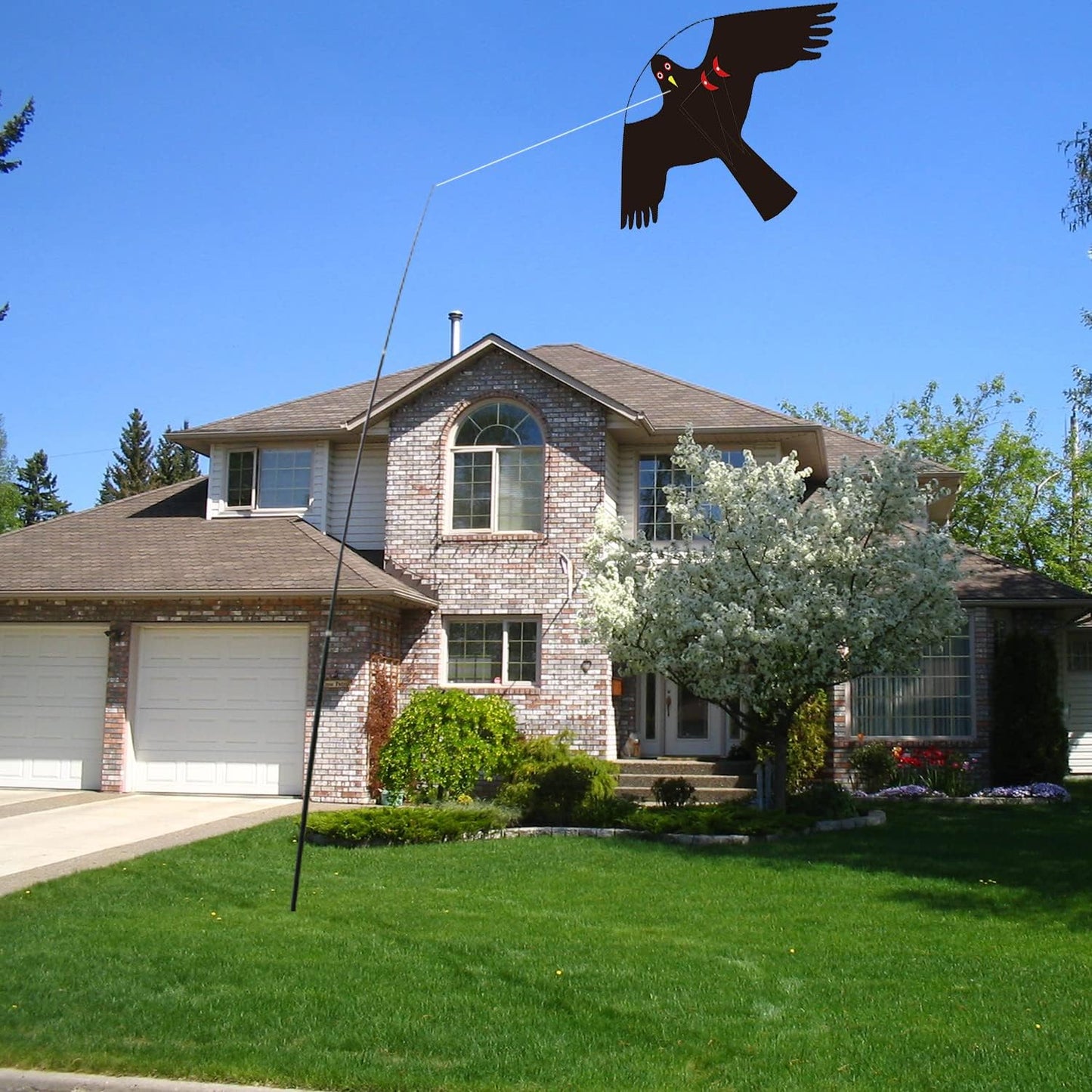 Bird Hawk Flying Kite Without Pole for Crops Farm Protector Bird Scarer Flying Kites - Style C Kite Without Pole