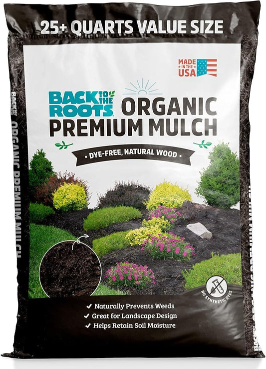 Back to the Roots 25.7qt (1 Cubic ft) Organic Premium Mulch
