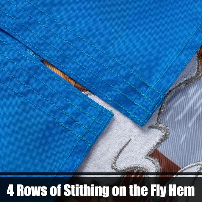 TOPFLAGS Louisiana Flag 4x6 Outdoor LA State Flags Double Sided Embroidered Longest Lasting Heavy Duty Polyester Stronger Brass Grommets 4 Stitched Hemming Perfect for Outside