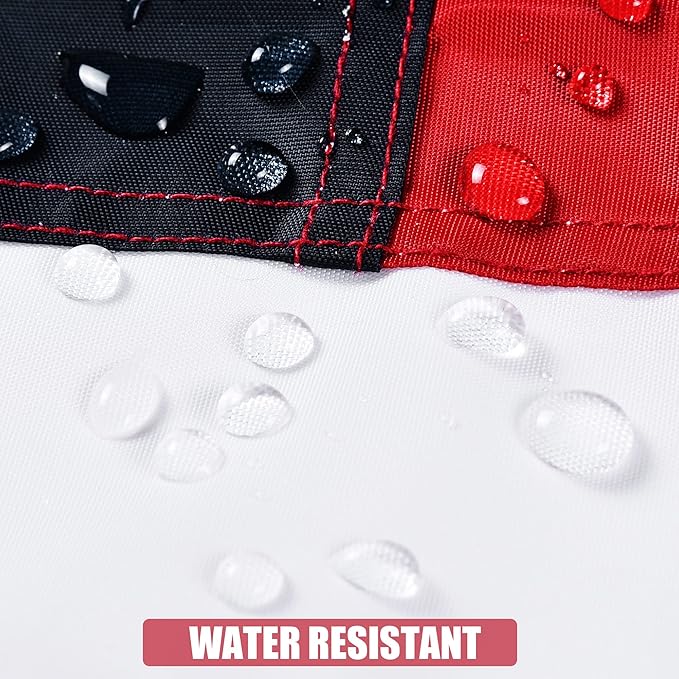 American Flag 12x18 Ft, Outdoor Premium US Flags, Heavy Duty Durable, 420D Oxford Nylon, Embroidered Stars, Brass Grommets