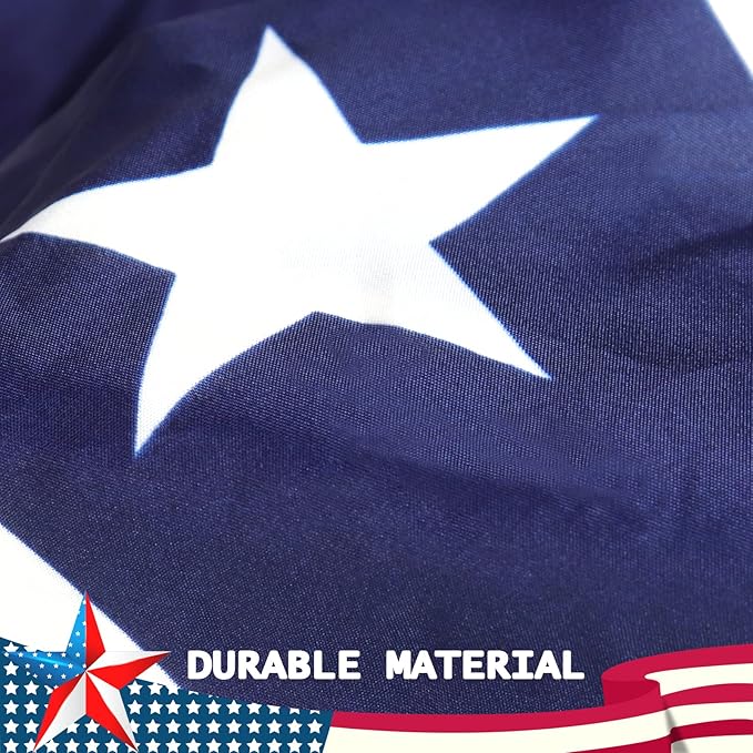 3 x 6 Ft American Pleated Fan Flag, USA Patriotic Half Fan Bunting Flag, 4th of July Decorations Flags