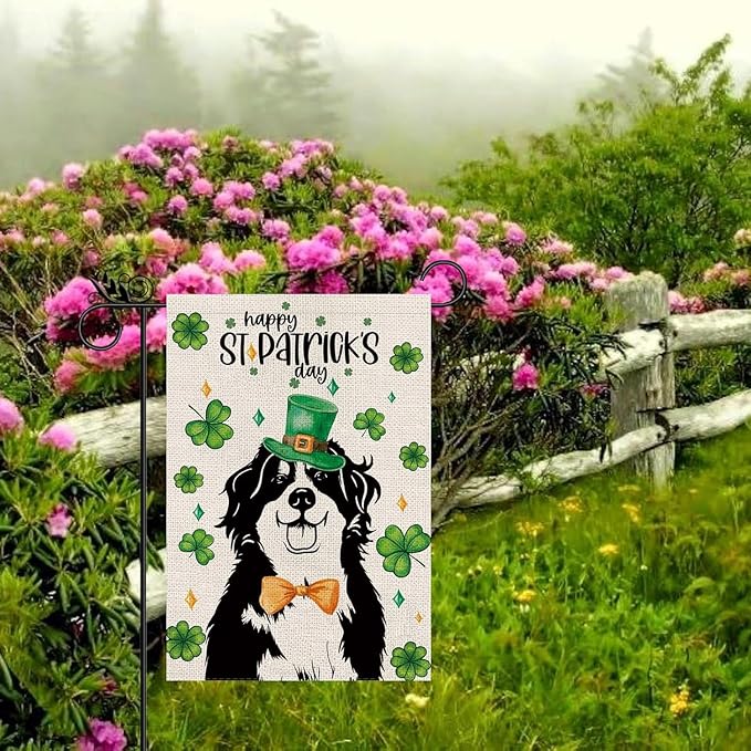 Seasonal Garden Flags Bernese Mountain Double Sided Flags Set of 11 Holiday Farmhouse Indoor Outdoor Yard Lawn Christmas Gifts Decorations 12.5x18 Inch