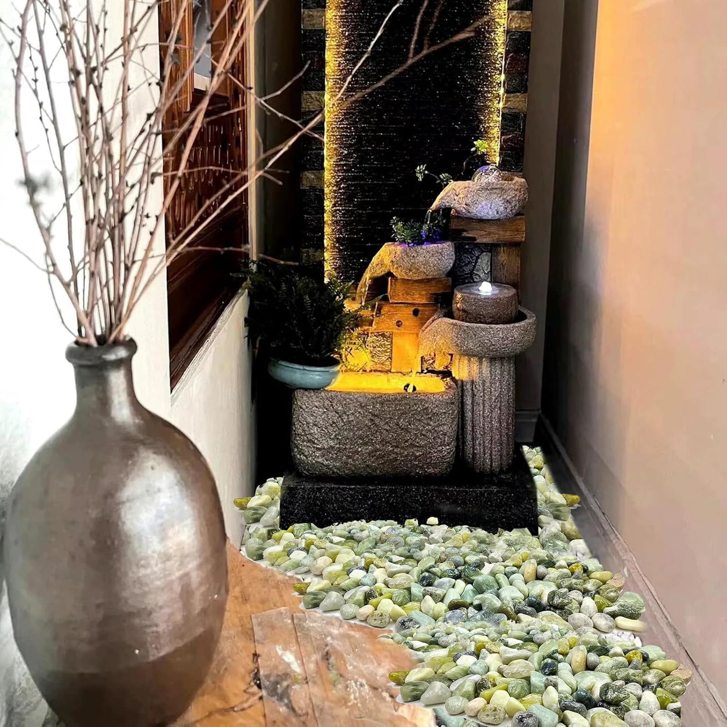 10 lbs Polished River Rocks, 2-3 Inch Large Pebbles for Plants, Decorative Stones for Succulent, Landscaping, Vases, Crafting and Garden