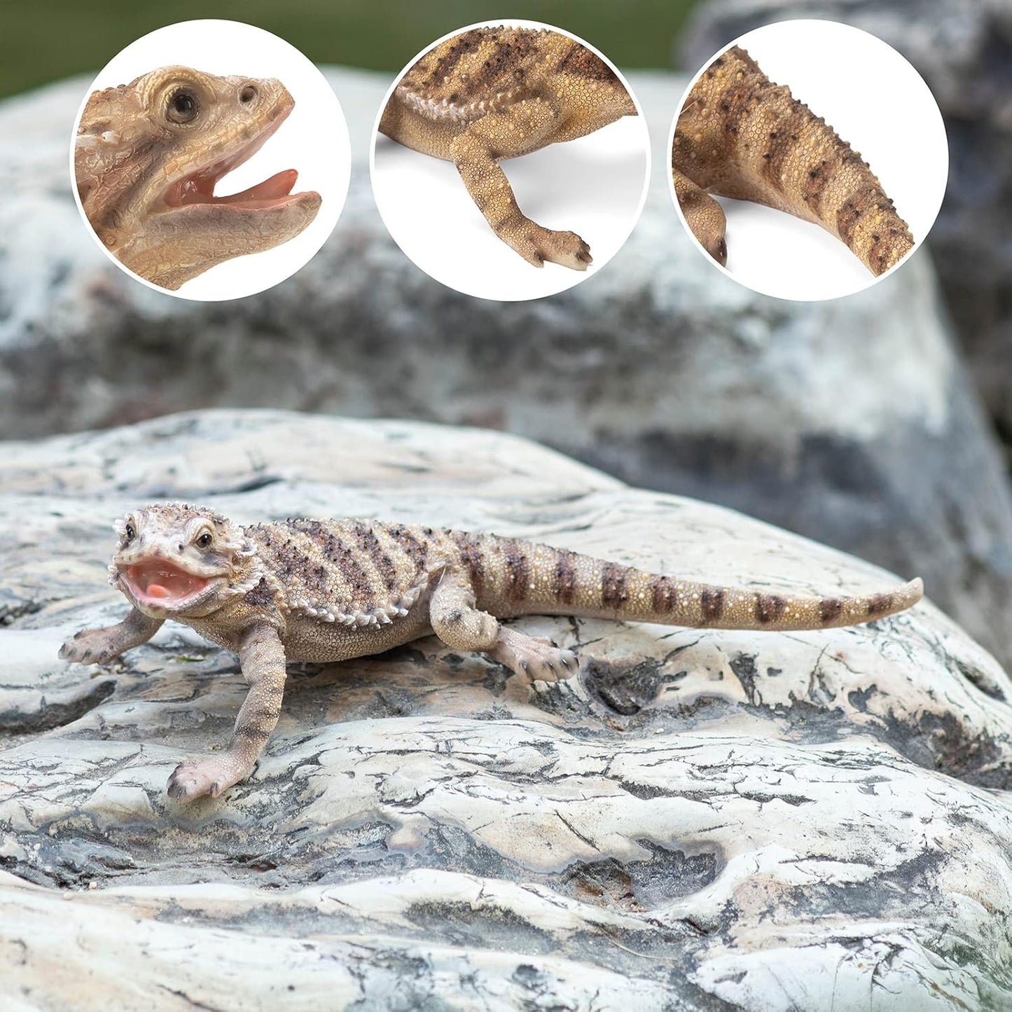 Garden Lizard Statue - Resin Sculpture of Reptiles, Suitable for Outdoor and Courtyard Decoration Lizard Decorations for Gardens and Pools are Gifts for Nature Enthusiasts and homeowners