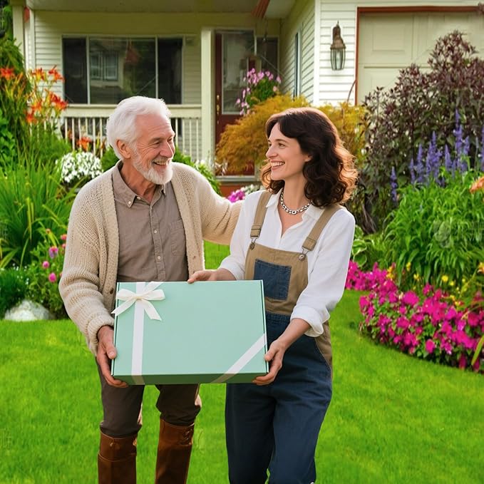 Walensee Garden Kneeler and Seat – Foldable Heavy Duty Garden Stool with Soft Leather Kneeling Pad, Removable Tool Pouch, Sturdy Steel Frame, No Assembly, Ideal Gardening Gift for Women & Men