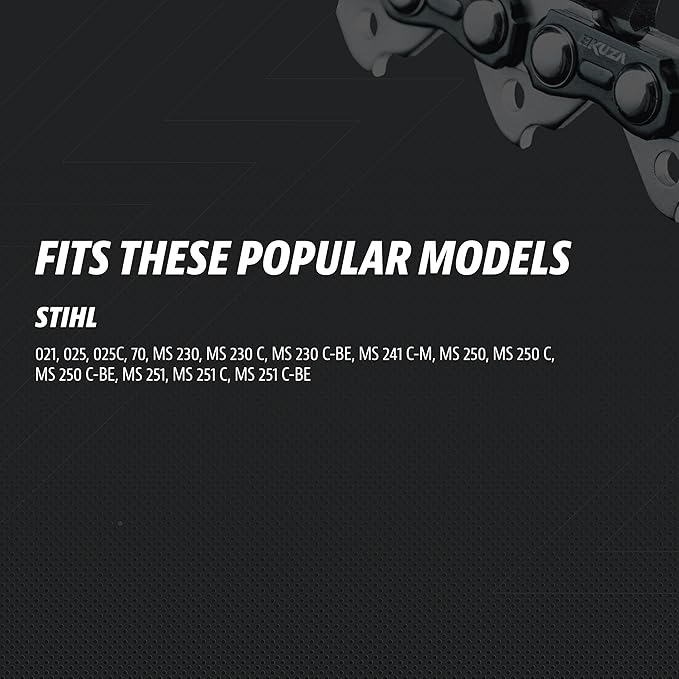 STIHL 18 Inch Chainsaw Chain 0.325" Pitch, 063" Gauge, 68 Drive Links, German Steel, fits 26RS 68 Fits Stihl (PRE 2023 .063" Gauge) 025, MS250, MS251-3005 008 4717, 36390050068 (3 Chains)