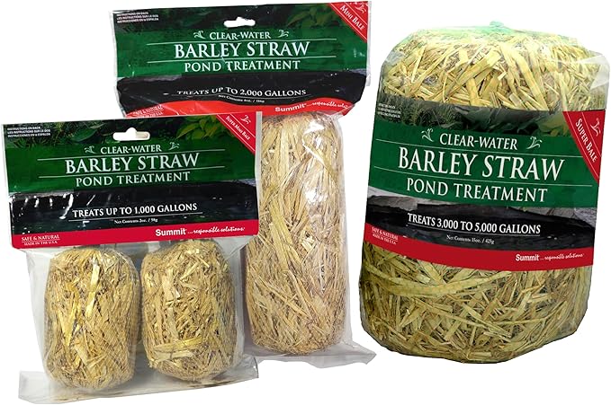 Summit...responsible solutions Summit 125 Clear-Water Barley Straw Bales, 2-Pack Treats up to 1000-Gallon