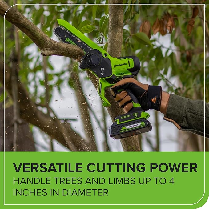 Greenworks 24V 6in BL Pruning Saw w/Auto Oiler, Tool Only