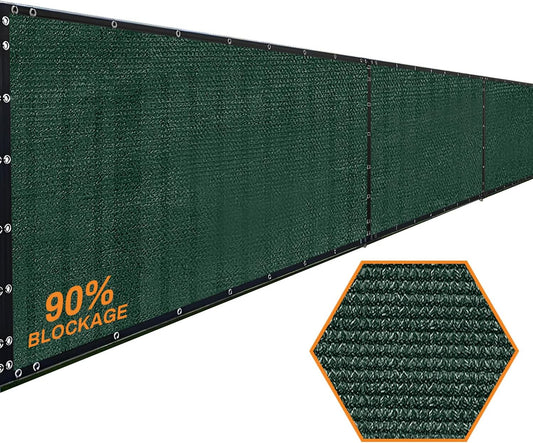 Xpose Safety Privacy Fence Screen 6’ x 50’ – Heavy Duty Green Mesh with 90% Visibility Block, UV Protection – for Garden, Yard, Nursery, Kennel, Dog Run, Greenhouse