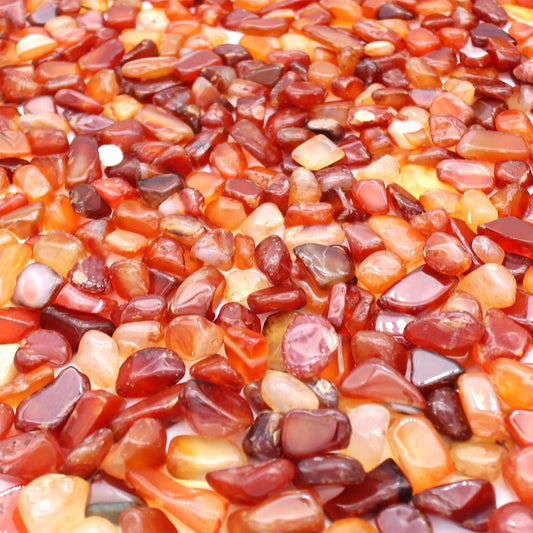 Agate Stone. Polished Natural Red Agate Pebbles. 3/8 Inch - 2 lbs. Red Color. for Succulents, Pots, Plants, Crafting, Vase Fillers (XSM (0.375 Inch), Agate - RED Polished, 2)