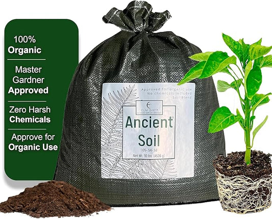 Elm Dirt Premium Ancient Soil - Organic Plant Soil for Outdoor & Indoor Plants | 25lbs