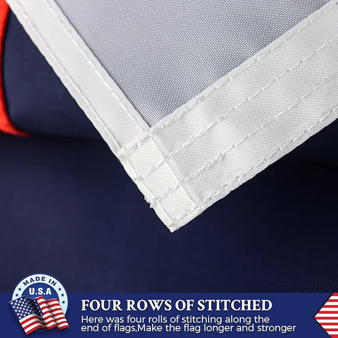 Christian Flag 4x6 Outdoor in USA Embroidered,Heavy Duty Nylon,Sewn Stripes, Stronger Brass Grommets,Christianity Easter Day,Jesus Flags Flags Perfect for Outside