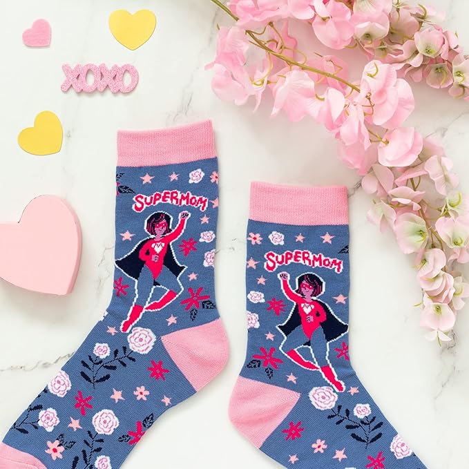 Lavley Women's Funny Socks - Cute and colorful novelty socks for women and teens - Great gift for birthdays or holidays