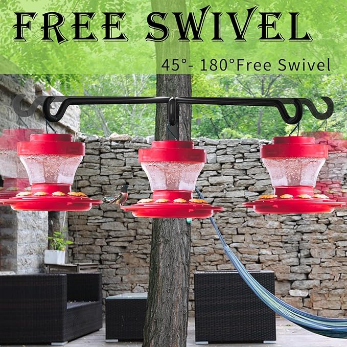 Plant Hanger,Swivel Plant Hanger,Hanging Plant Hooks,Plant Hangers Outdoor,Plant Hanger Indoor,Plant Hanger Bracket,Plant Hooks,Plant Wall Hanger,Rotatable Design,12 Inch 2 Pack