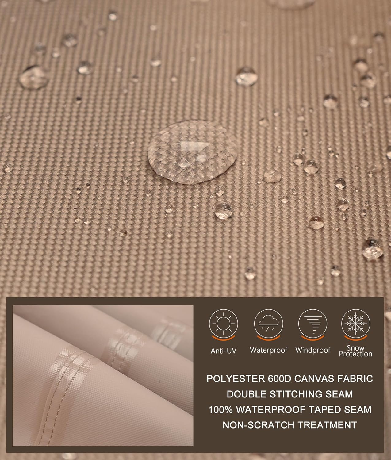 ULTCOVER Waterproof Grill Cover 32 inch, Heavy Duty BBQ Cover for 2 Burners Outdoor Gas Barbecue Grill