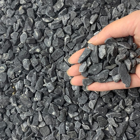 10LB Black Pea Gravel for Landscaping, 3/8 Inch Black Pebbles for Plants Cactus Succulent Fish Tank and Garden Black Stones