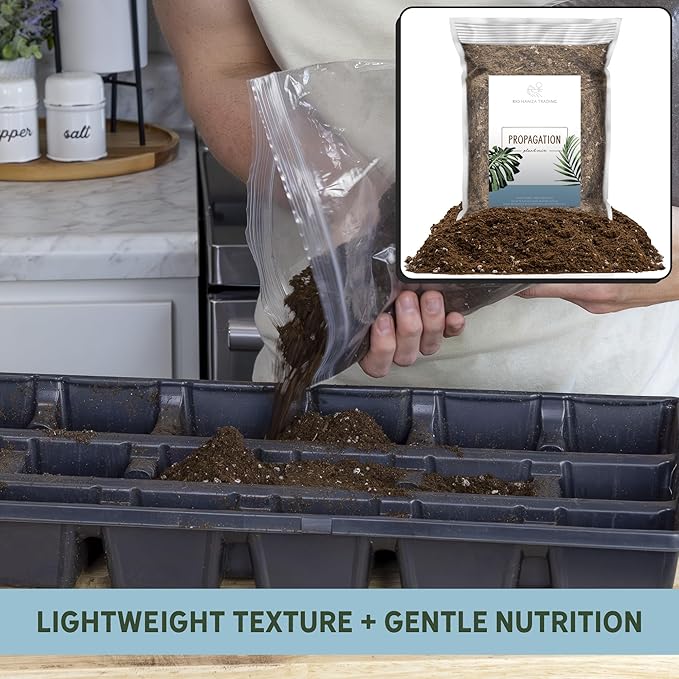 Planting Mix for Plant Propagation (4 Quarts), Hand Blended Soilless Mix for Propagating Plants, House Plants, and More