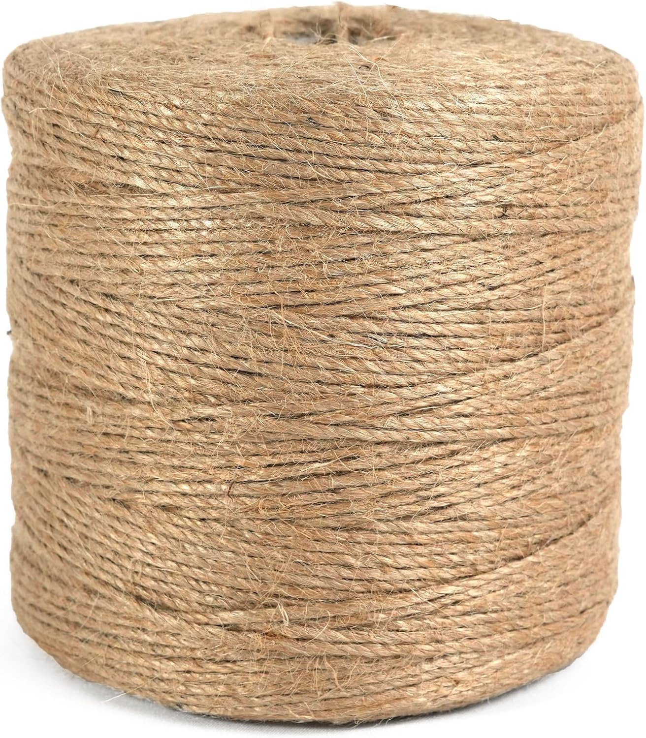 ARISKEY Natural Jute Twine 3mm,1313 Feet Garden String Long Cord Suitable for Crafting and Weaving Projects,Gardening Purposes and Outdoor Heavy-Duty Use