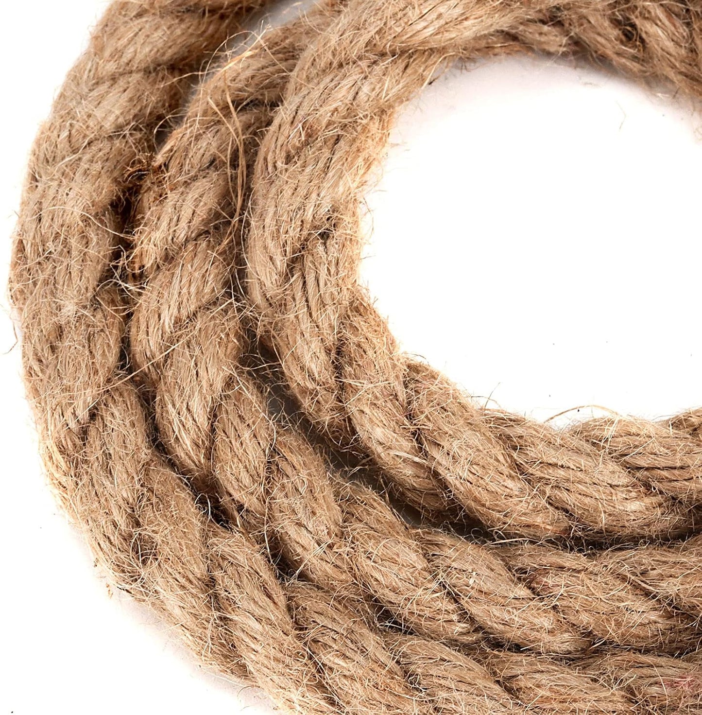 JOIKIT 1/2 Inch 164 Feet Natural Jute Rope, 12mm Thick Twisted Hemp, Jute Twine Manila for Crafts, Gardening, Bundling, Home Decoration