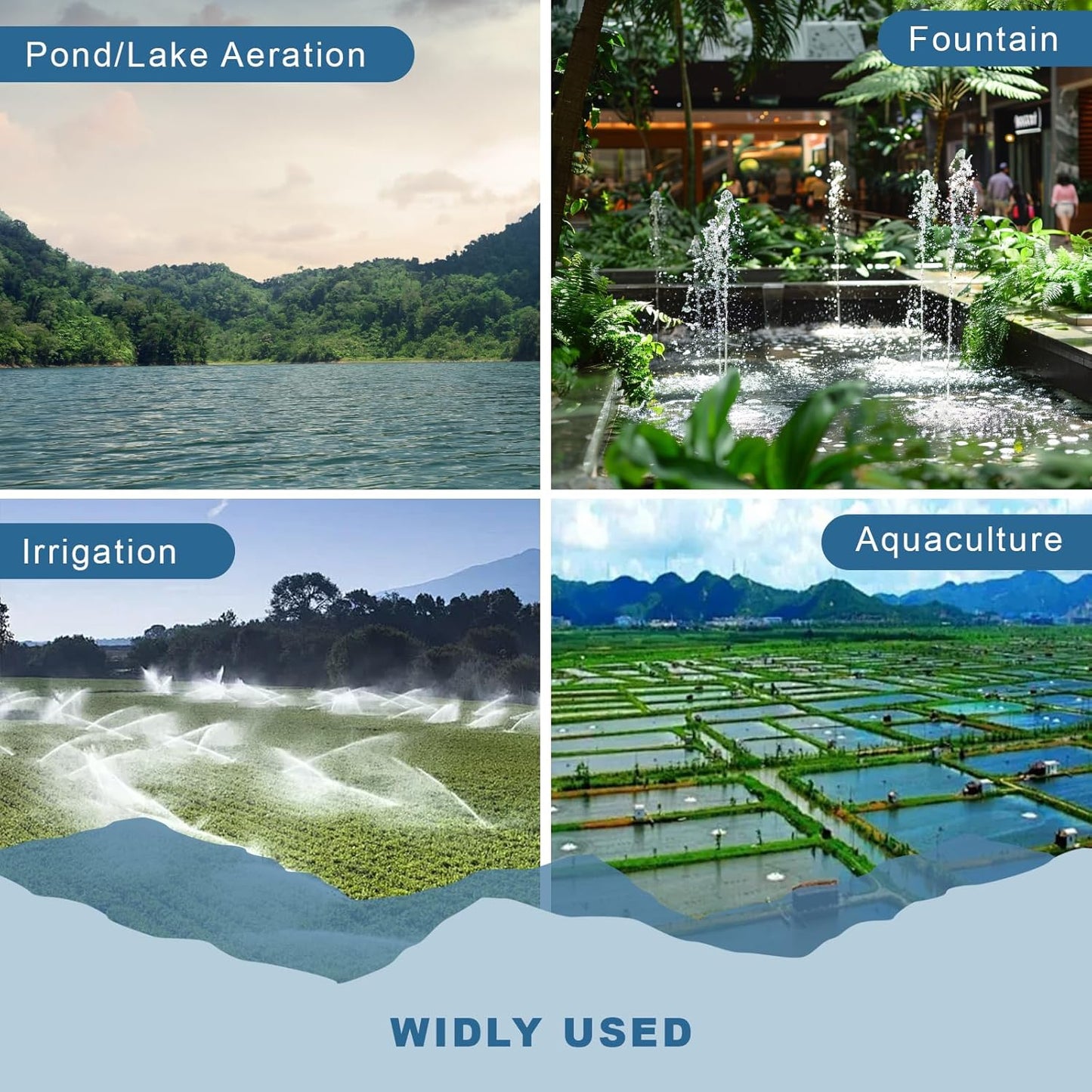 3/8 Inch Self Sinking Aeration Hose, 100 Feet Weighted Pond Aerator Hose Kit 8 Stainless Steel Hose Clamps and 4 Menders for Pond and Lake Aeration