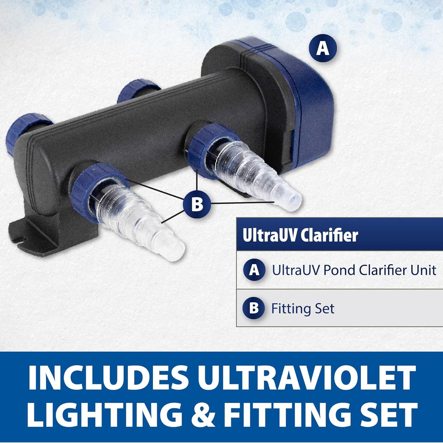 The Pond Guy UltraUV Ultraviolet Pond Water Clarifier, EPA Registered UV Light, Planktonic Algae & Green Water UVC Treatment, Plant, Koi Fish, Duck, Turtle, & Aquatic Life Safe, 13 Watt