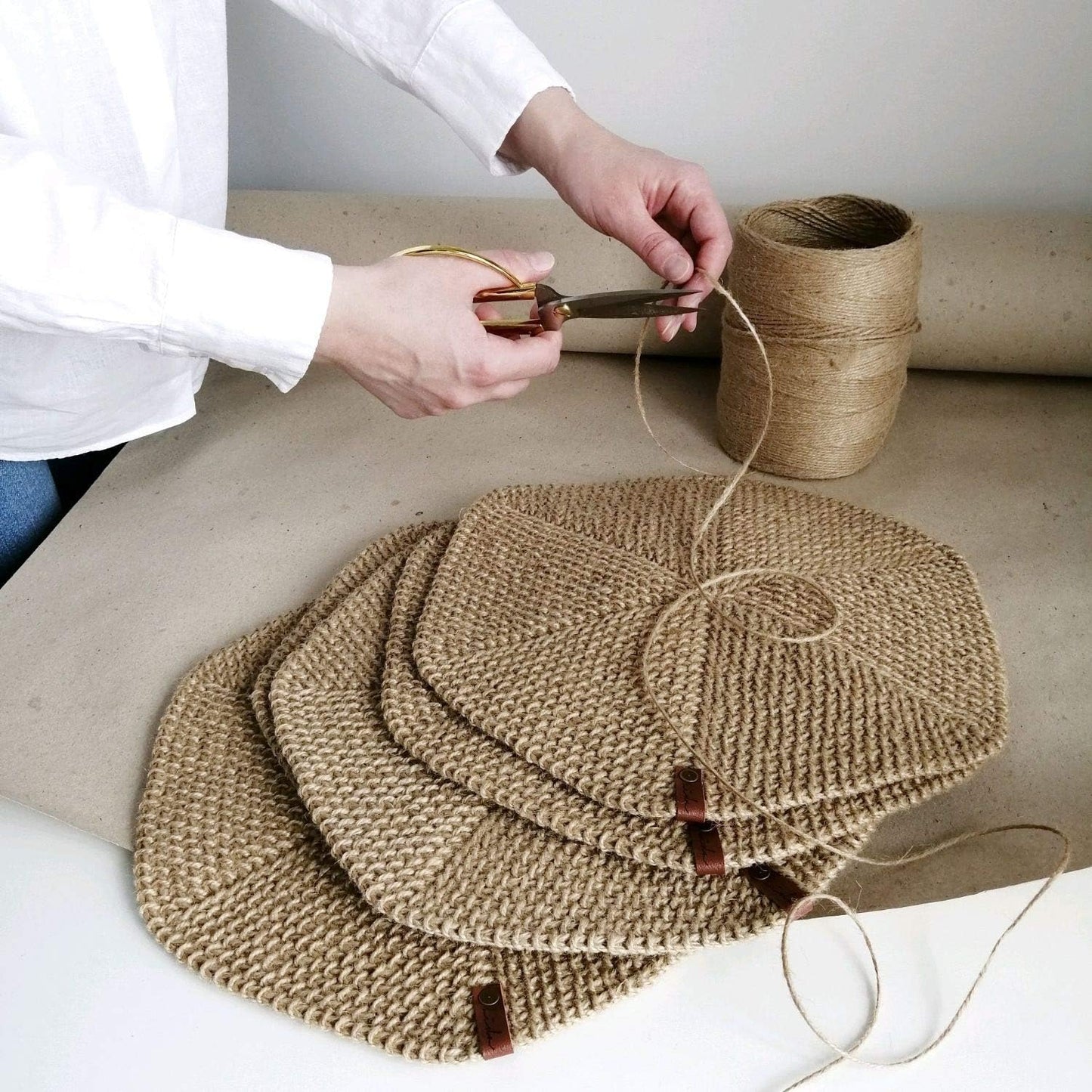 Premium Natural Jute Twine 1500 Feet 2mm - Smell Free 3 Strand, DIY Projects, Crafts, Decoration, Hobby, PET Friendly, Gardening Yarn - String - Rope