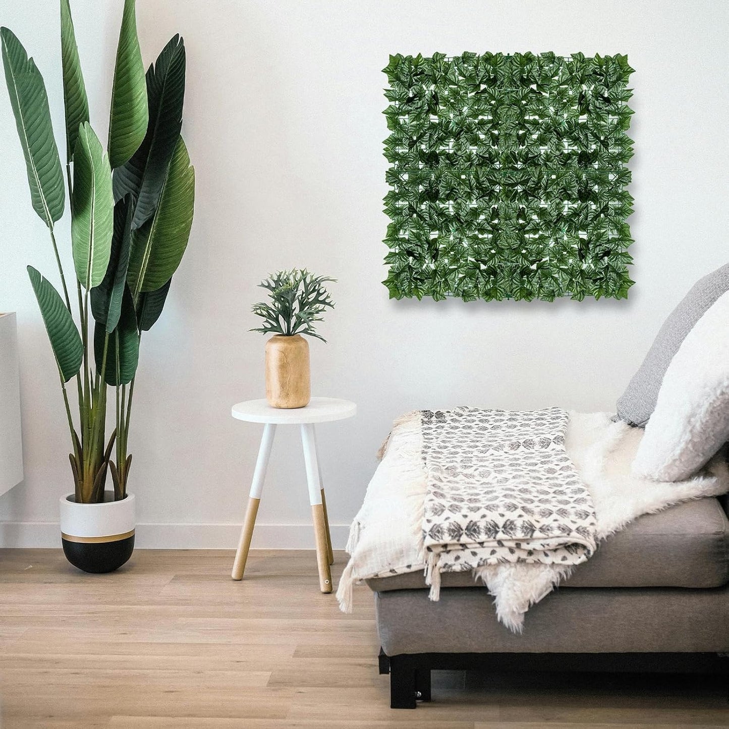 Artificial Ivy Privacy Fence Screen 40x120in Privacy Hedges Wall Faux UV-Anti Panel for Indoor Outdoor Garden Balcony Decor