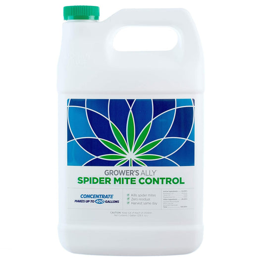 Grower's Ally Spider Mite Control Concentrate 1 gal | Natural Spider Mite & Insect Killer with Rosemary Oil - Trusted by Cultivators for Indoor and Outdoor Use