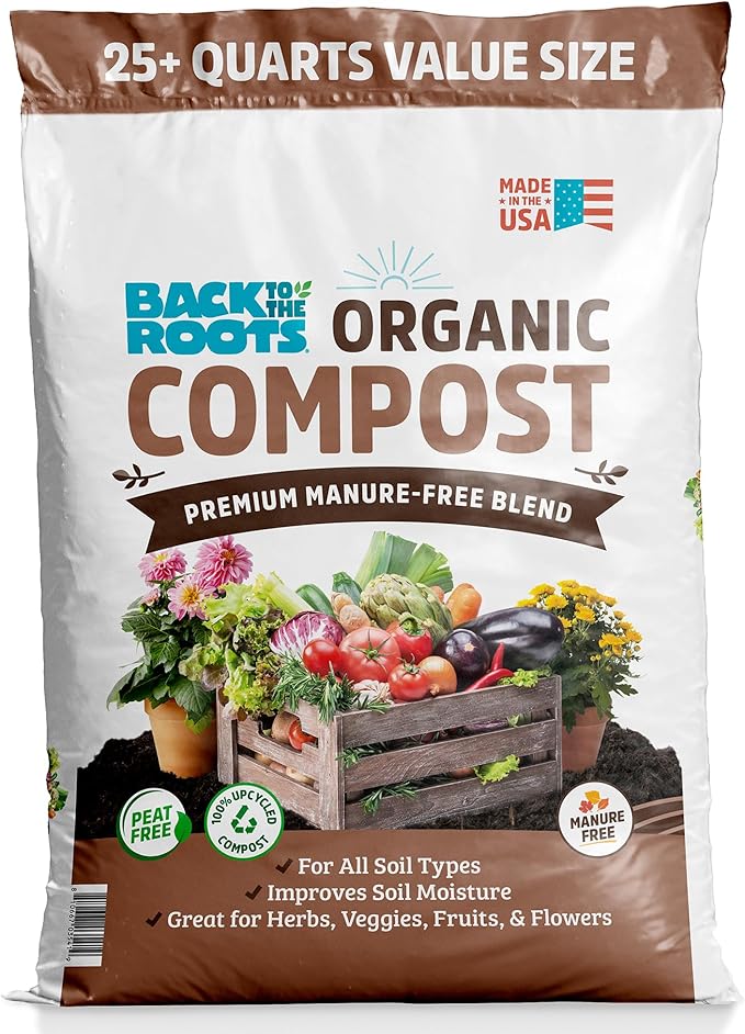 Back to the Roots 25.7qt (1 Cubic ft) Organic Premium Compost