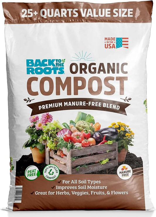 Back to the Roots 25.7qt (1 Cubic ft) Organic Premium Compost