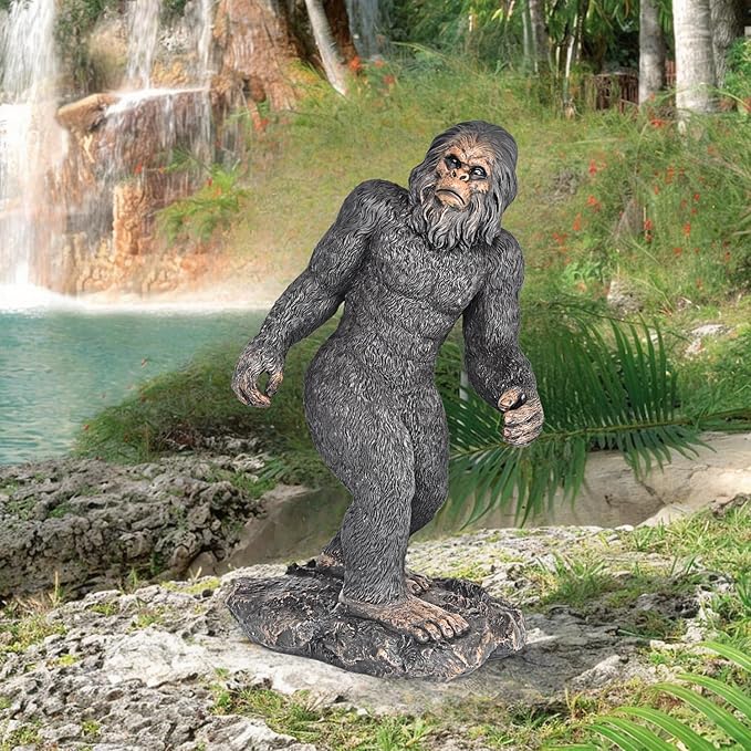 Garden Statues Bigfoot Yard Decor - Grandpa Yeti Large Lawn Products Birthday Decorations Life Size Sasquatch Figurine Resin Tall Outdoor Sculpture for Outside Patio Front Porch