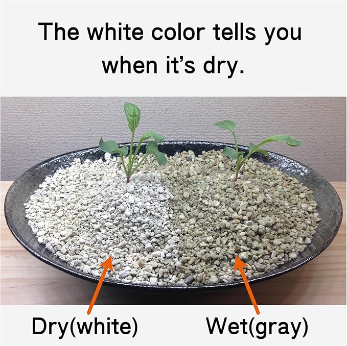 LA TERRA Soil for Succulents, Caudiciforms & Cacti, 3L (Medium Grain) Made in Japan– Nutrient-Enriched, Clean, No Mess, Reusable-Crystal Grain