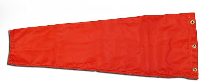 8" X 36" Orange Windsock and 8" Ball Bearing Frame USA Made