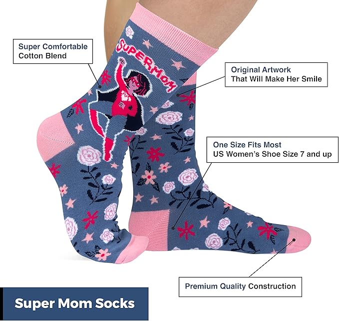 Lavley Women's Funny Socks - Cute and colorful novelty socks for women and teens - Great gift for birthdays or holidays