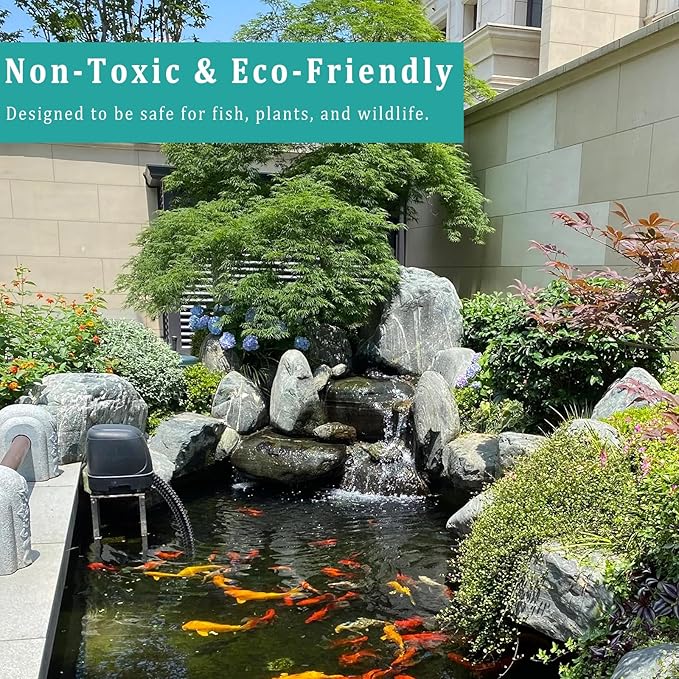 Pond Tubing ID 1/2” × 50ft Black Corrugated Flexible Reinforced Waterfall Pond Tube Sump Pump Hose, Non-toxic & Kinkproof (50 ft, 1/2" ID)